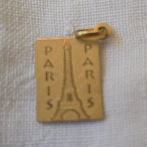 SMALL GOLD PLATED PARIS CHARM
